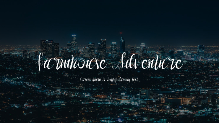 Farmhouse Adventure Font