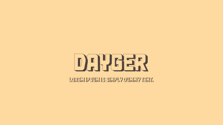 Dayger Font