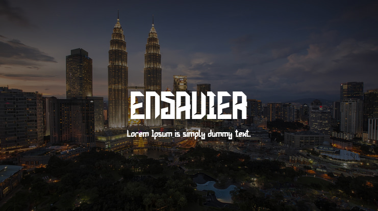 ENSAVIER Font