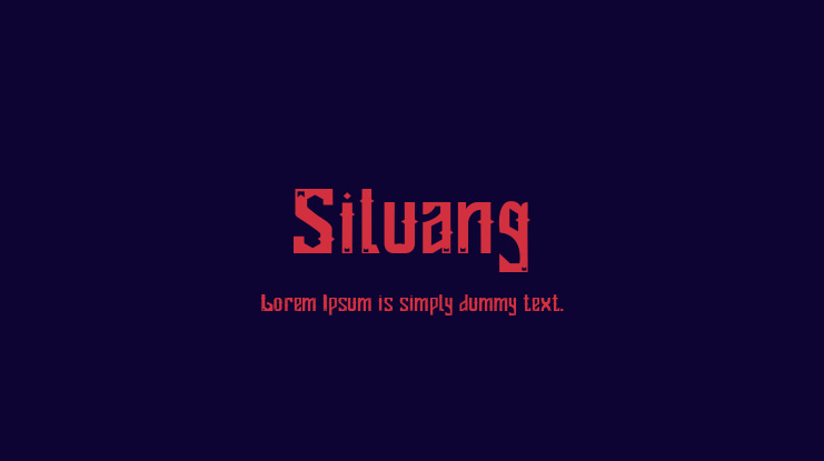 Siluang Font