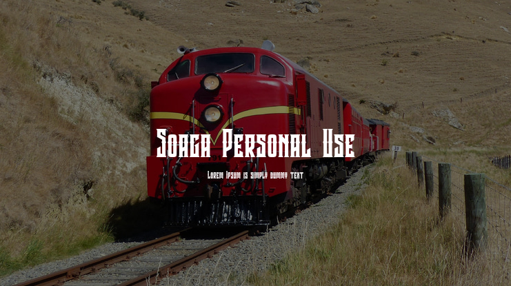 Soaga Personal Use Font