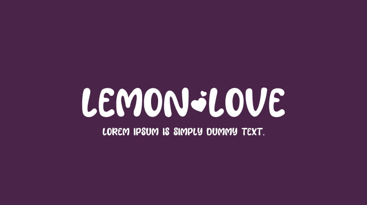 Lemon Love Font