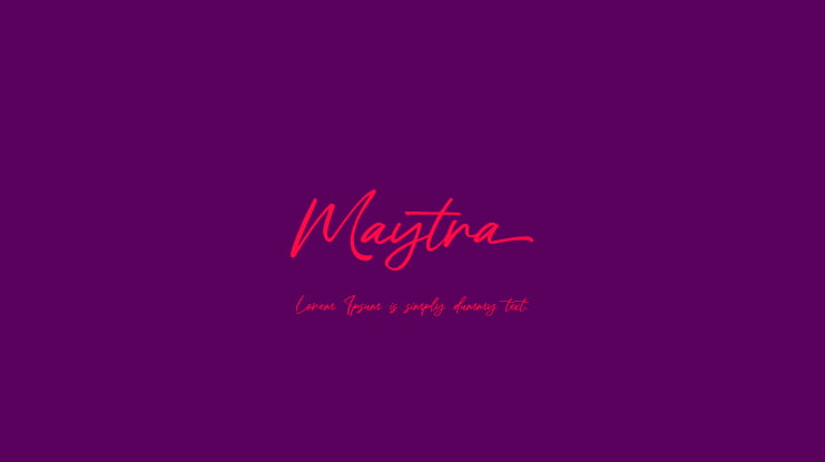 Maytra Font