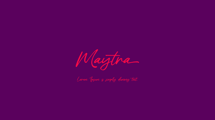 Maytra Font