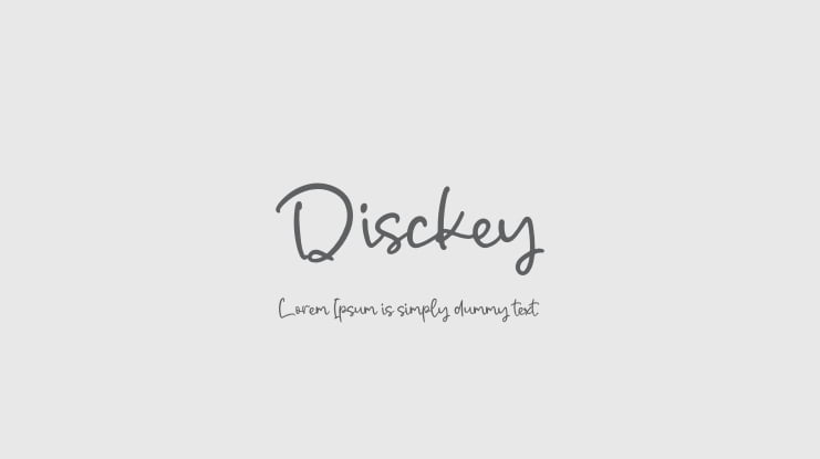 Disckey Font