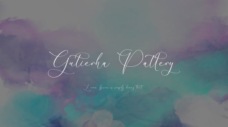 Gutierha Pattery Font