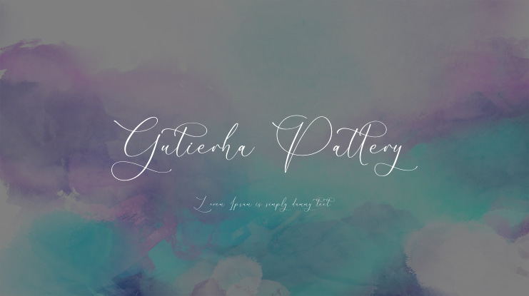 Gutierha Pattery Font