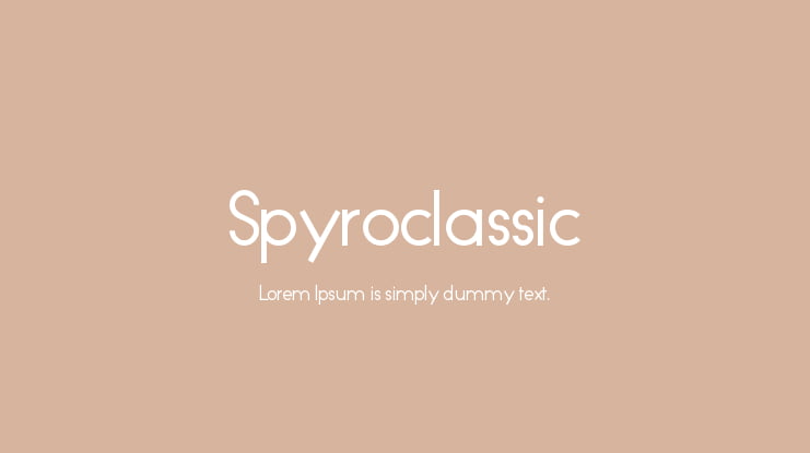 Spyroclassic Font