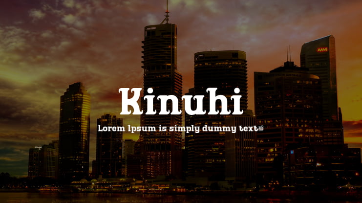 Kinuhi Font