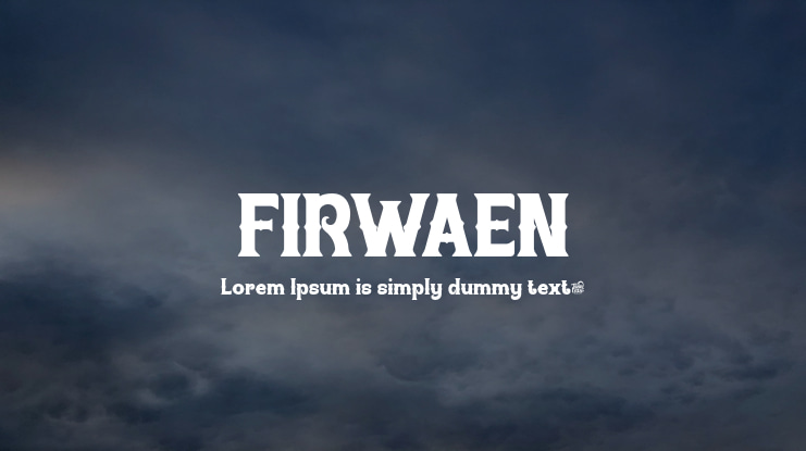 FIRWAEN Font