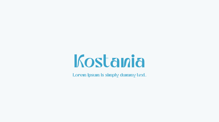 Kostania Font