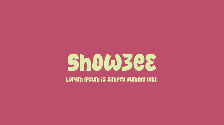 Showzee Font