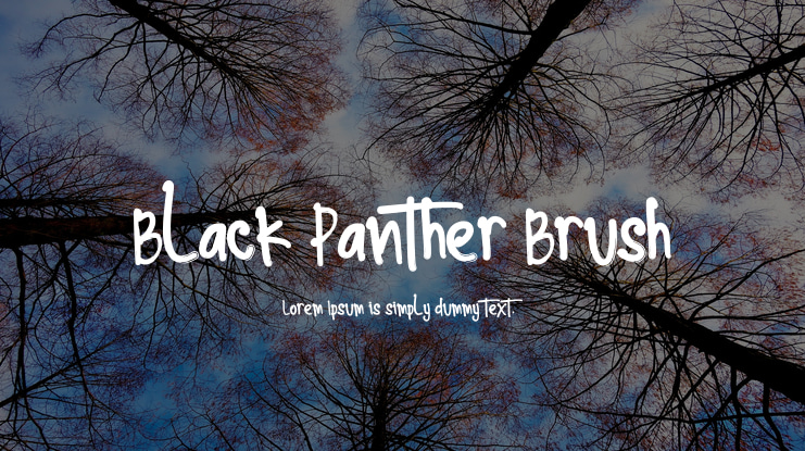 Black Panther Brush Font
