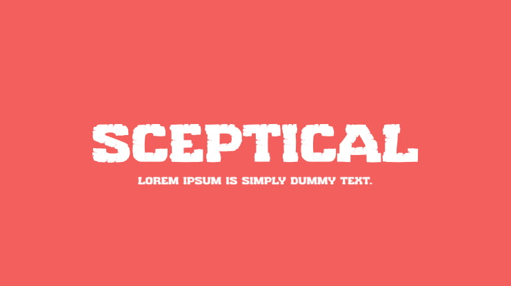 Sceptical Font