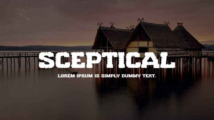 Sceptical Font