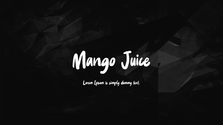 Mango Juice Font