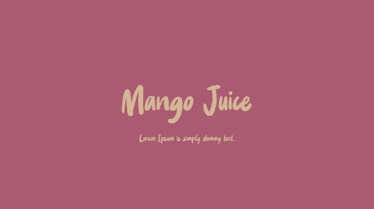 Mango Juice Font