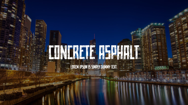 Concrete Asphalt Font