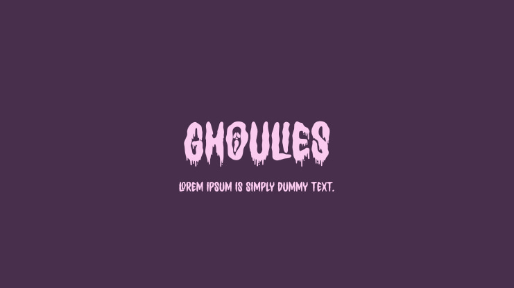 Ghoulies Font