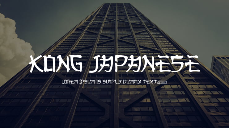 Kong Japanese Font