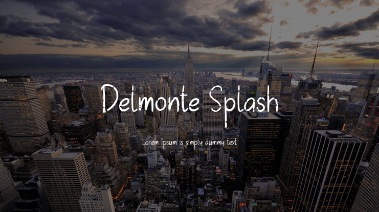 Delmonte Splash Font Family