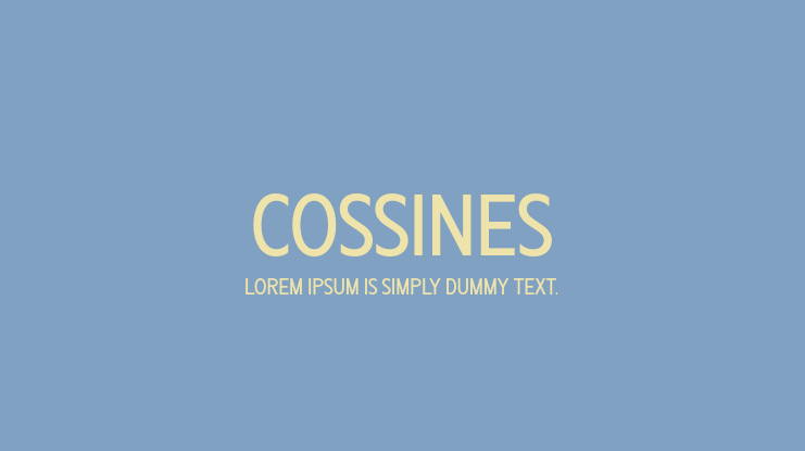 Cossines Font