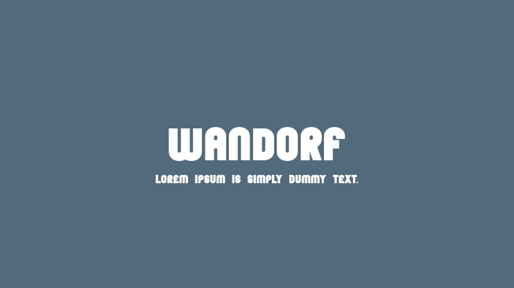Wandorf Font