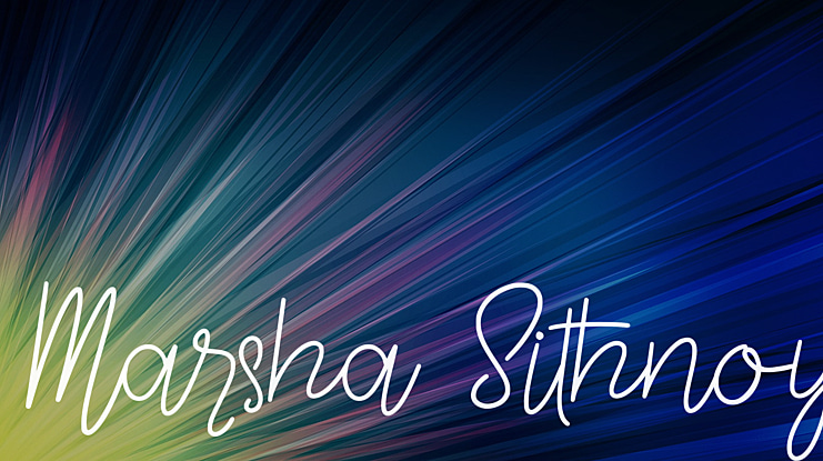 Marsha Sithnoy Font