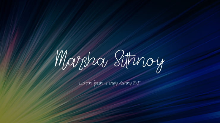 Marsha Sithnoy Font