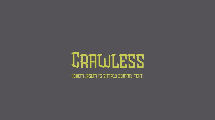 Crawless Font