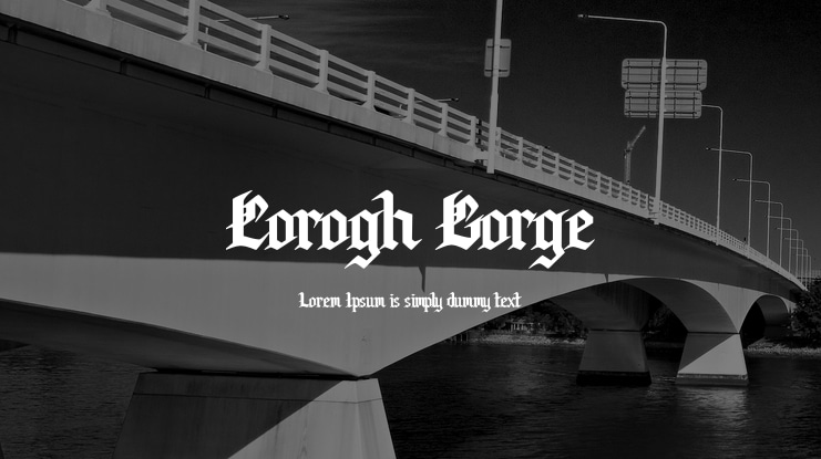 Corogh Gorge Font Family