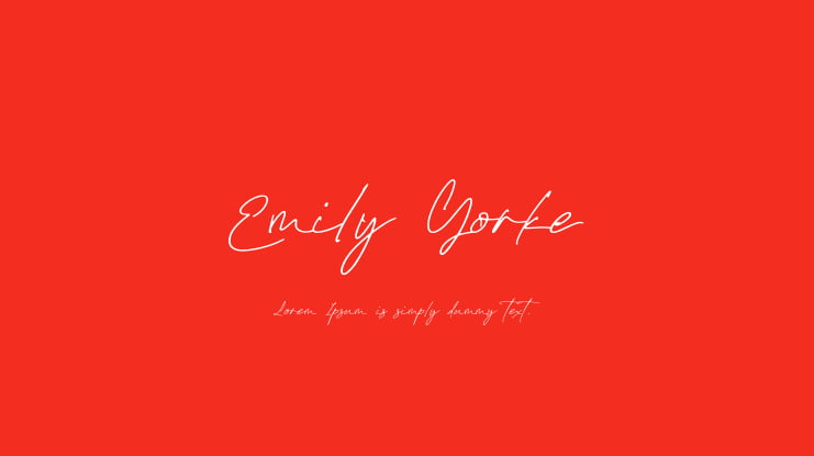 Emily Yorke Font