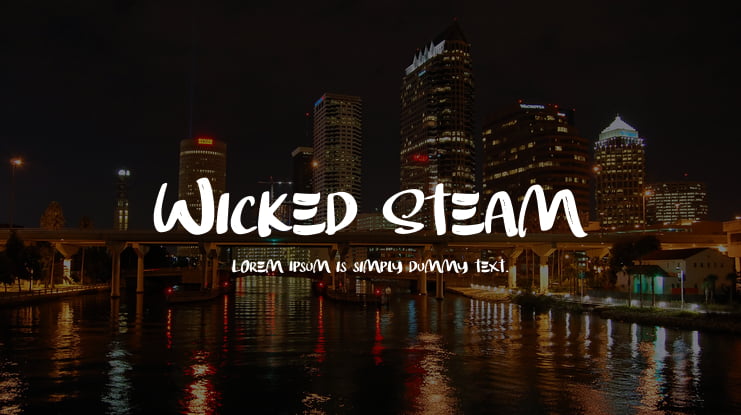 Wicked Steam Font