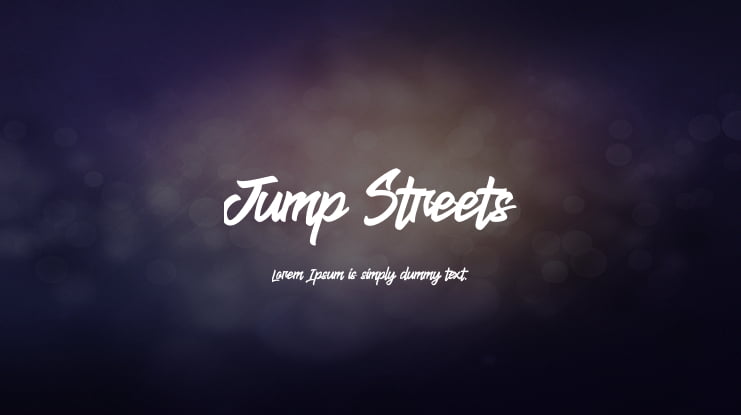Jump Streets Font