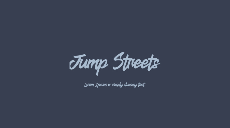 Jump Streets Font