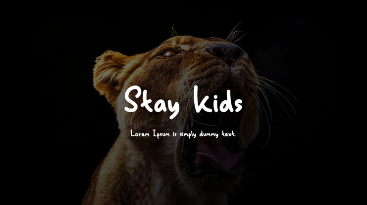 Stay Kids Font