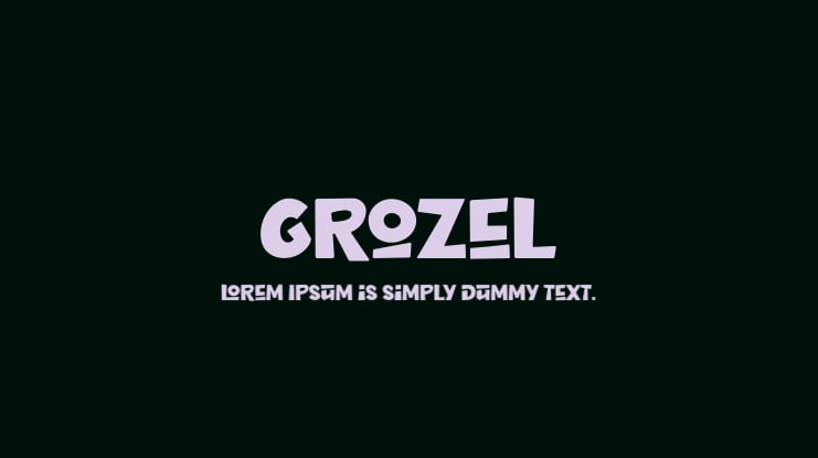 Grozel Font
