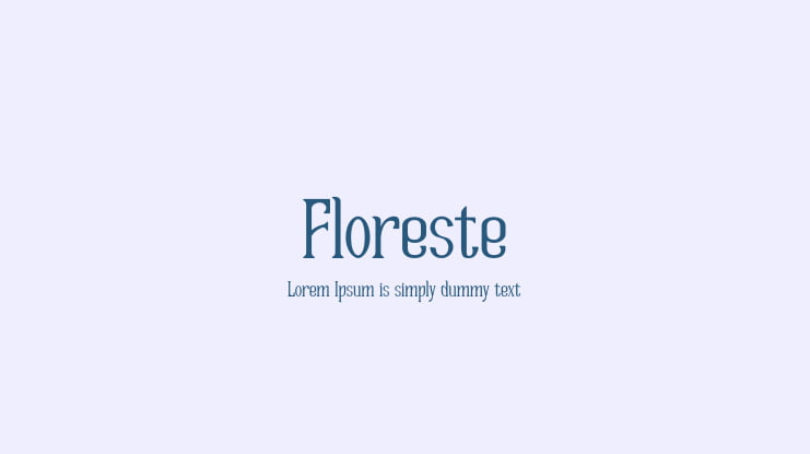 Floreste Font Family