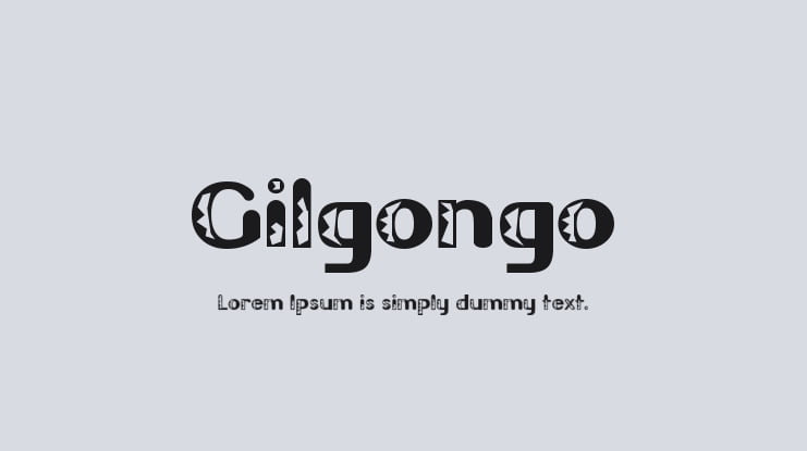 Gilgongo Font Family