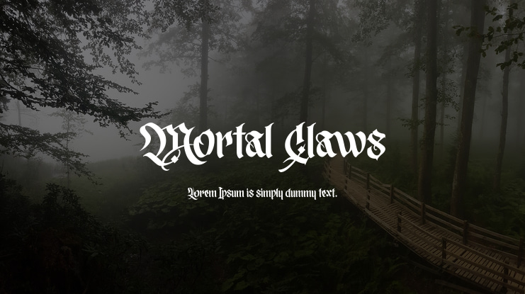 Mortal Claws Font