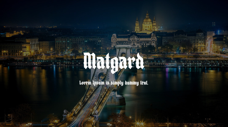 Matgard Font