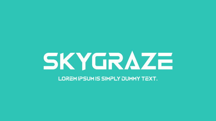 Skygraze Font