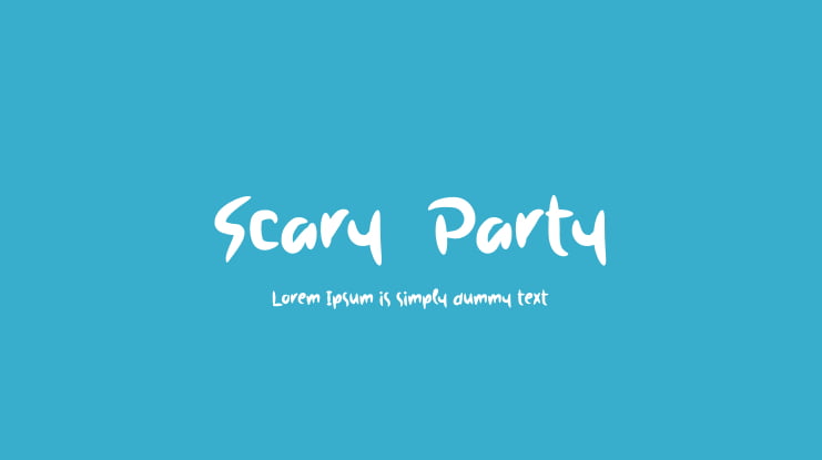 Scary  Party Font