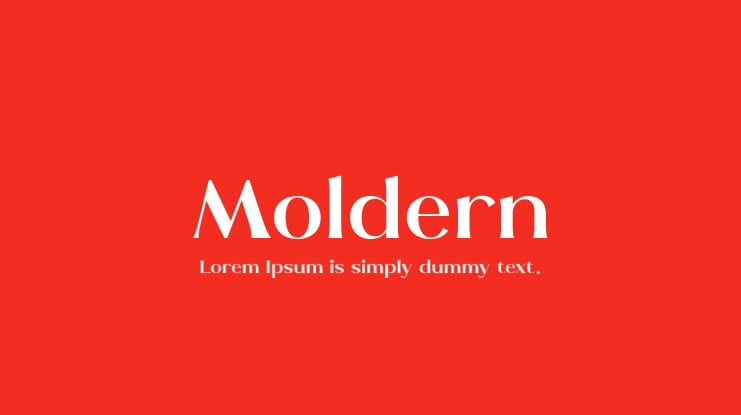 Moldern Font