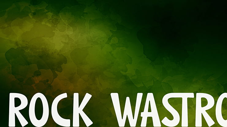 ROCK WASTRO Font
