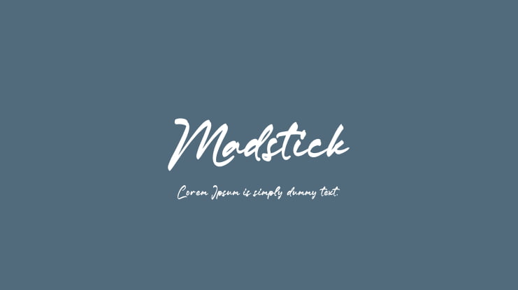 Madstick Font