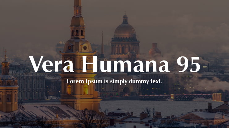Vera Humana 95 Font Family