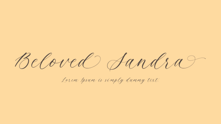 Beloved Sandra Font