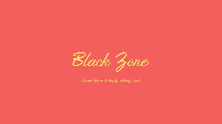 Black Zone Font