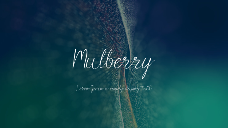 Mulberry Font
